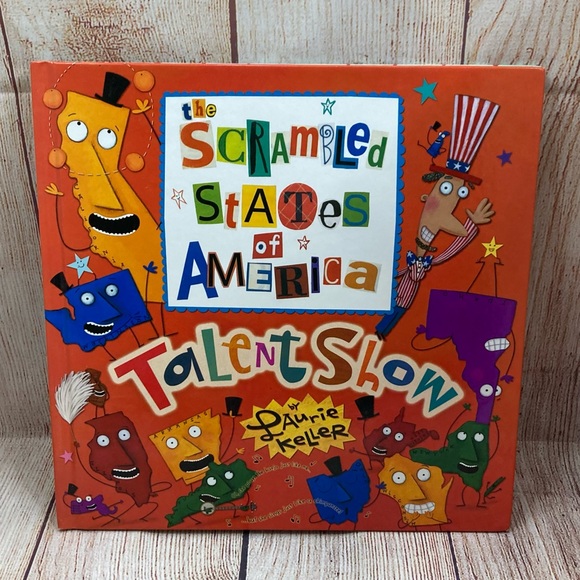 The Scrambled States Of America Hardcover Book By Laurie Keller - Picture 1 of 16